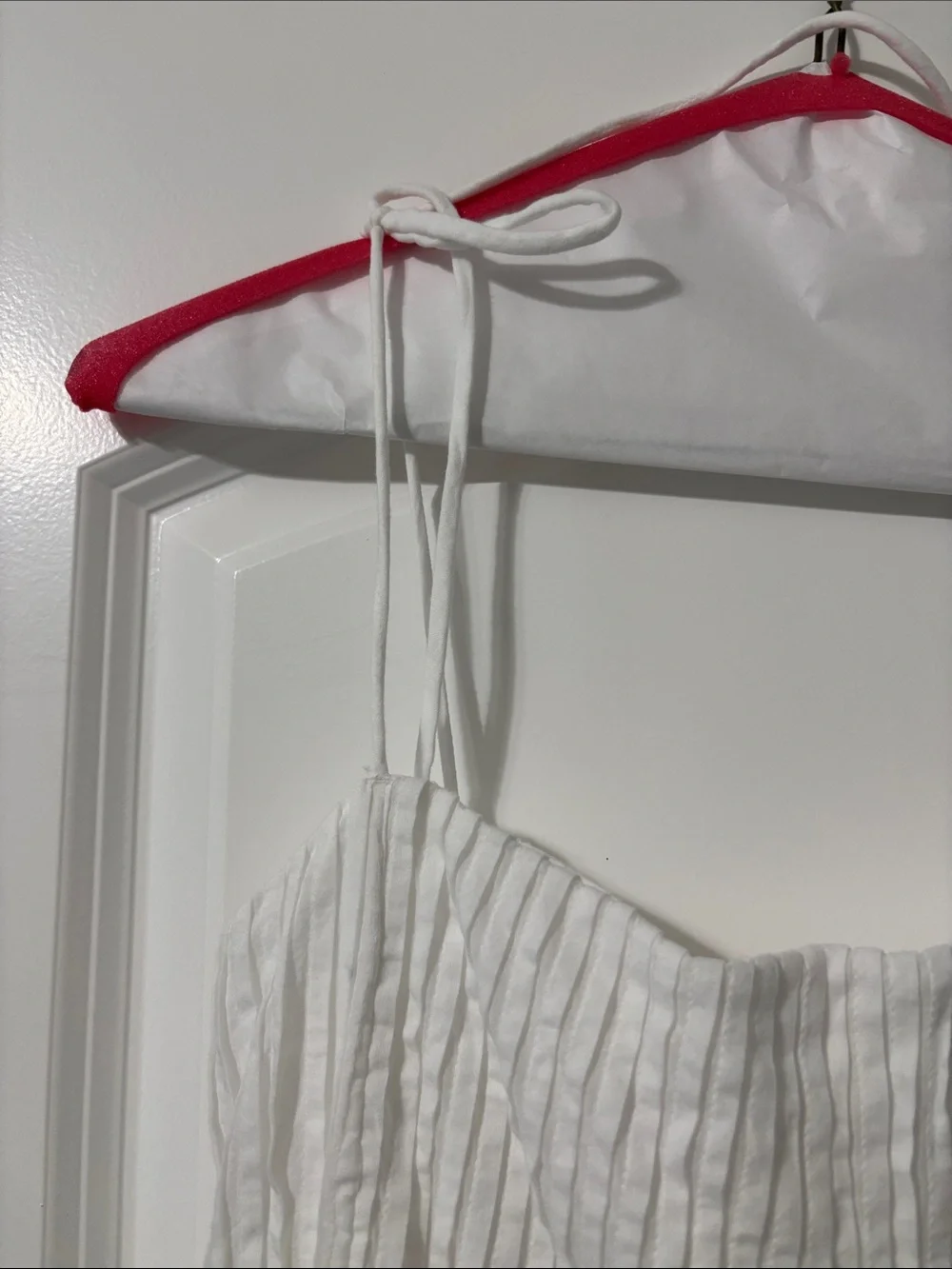 Abercrombie & Fitch White Smocked Tube Top